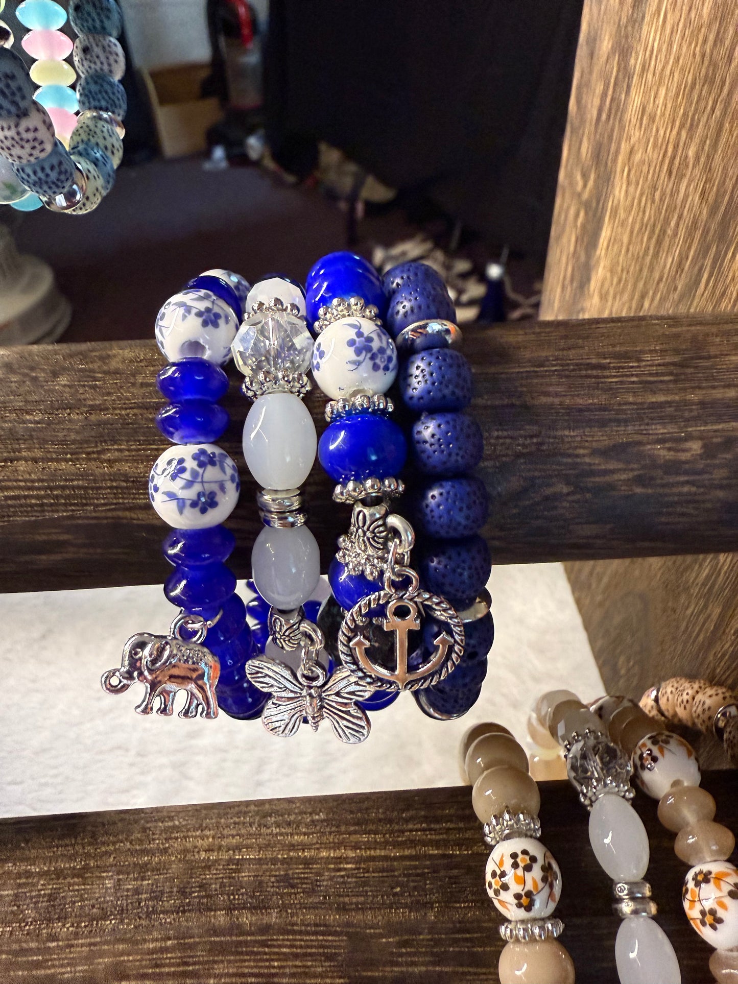 4 Pk Charm Bracelets