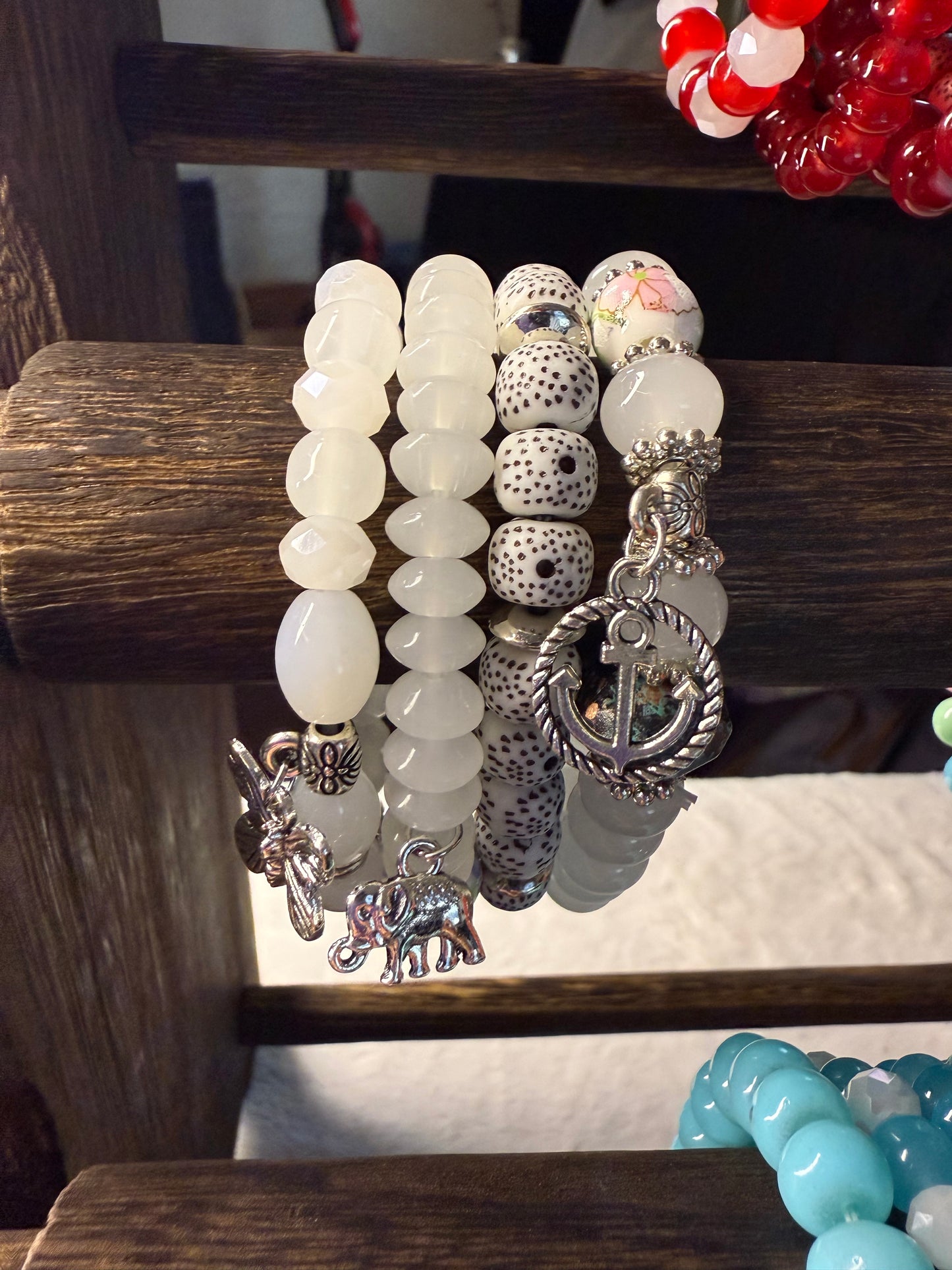 4 Pk Charm Bracelets