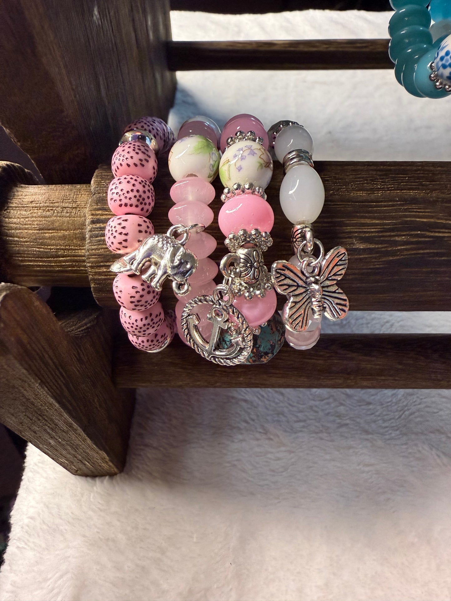 4 Pk Charm Bracelets