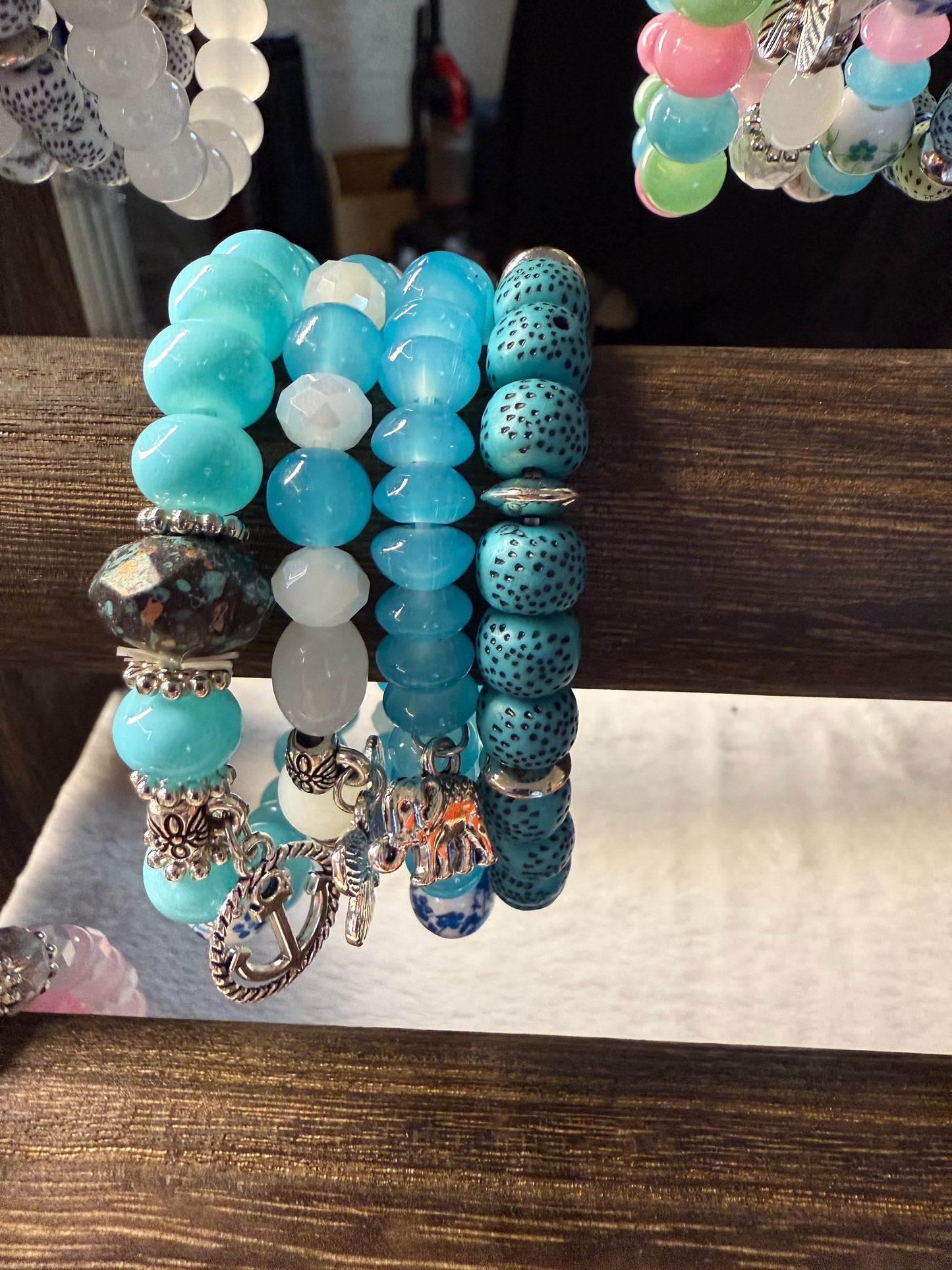 4 Pk Charm Bracelets