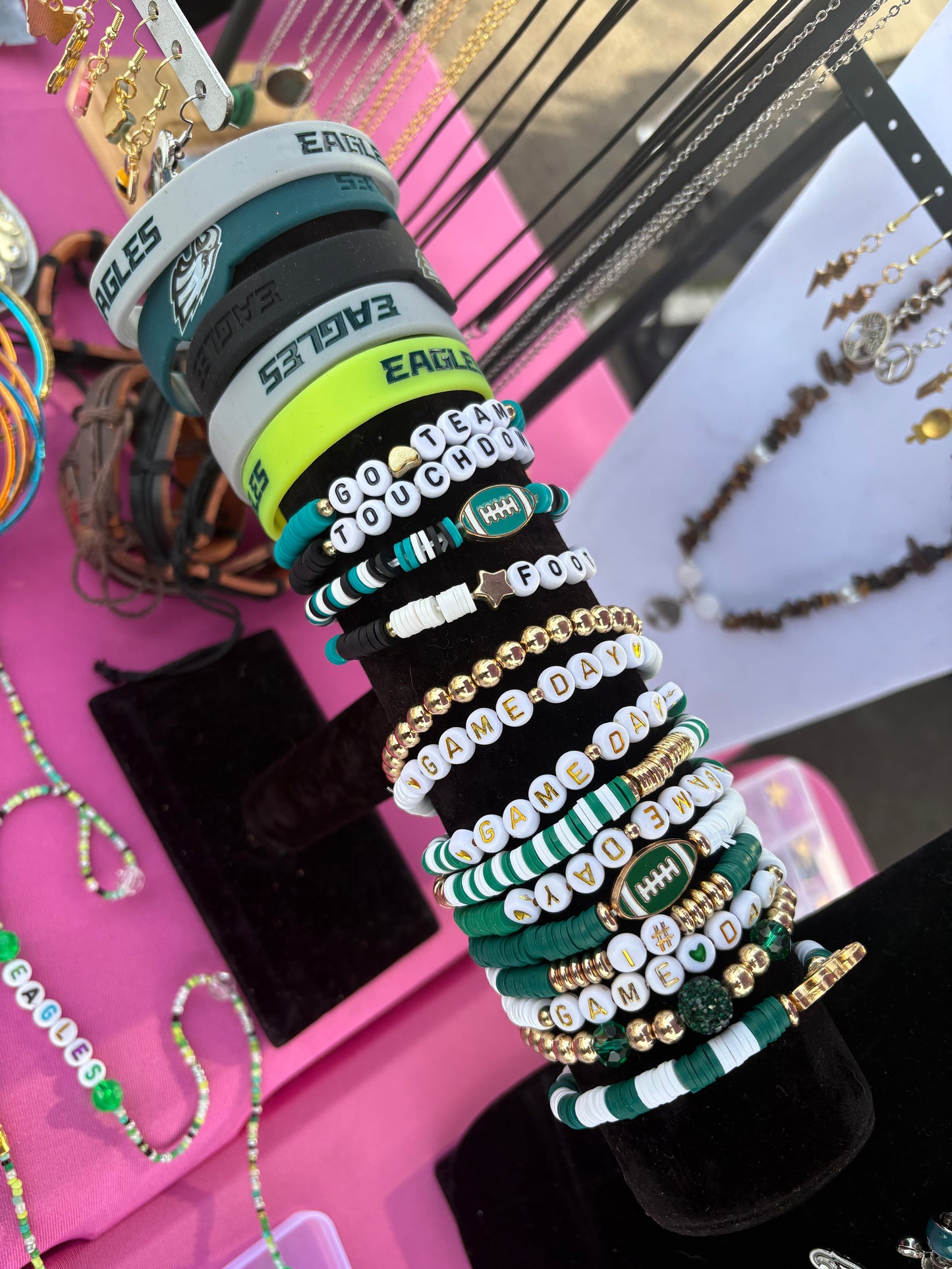 Custom Eagles Waist Beads, Necklace, bracelets