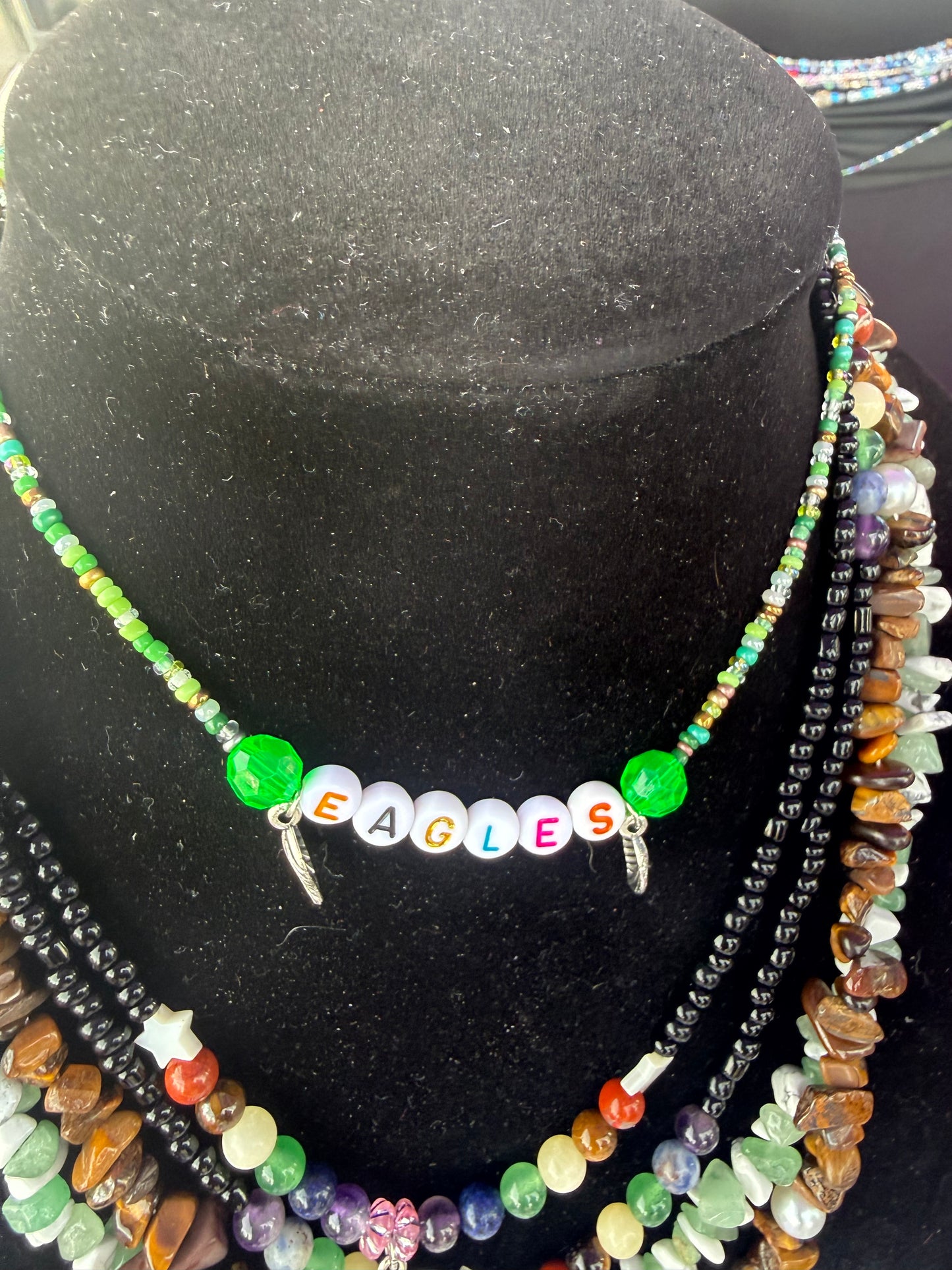 Custom Eagles Waist Beads, Necklace, bracelets